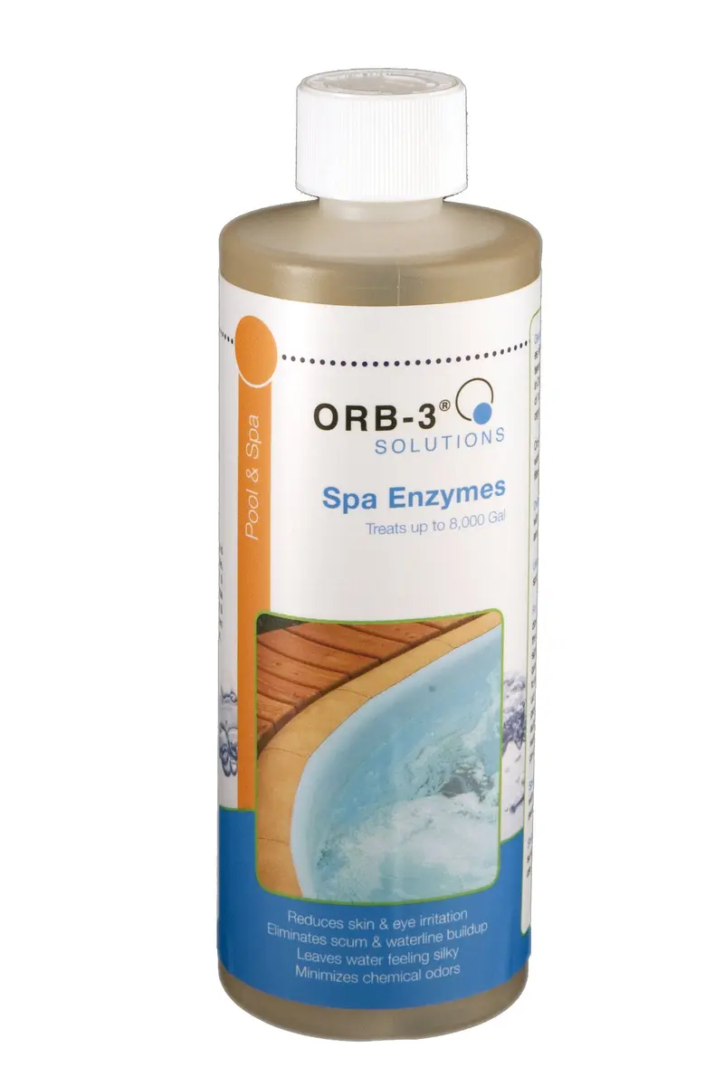 Orb-3 Y240-000-1PT Spa Enzymes Bottle, 1-Pint | Eco-Friendly Water Treatment for Hot Tubs & Spas - main product image