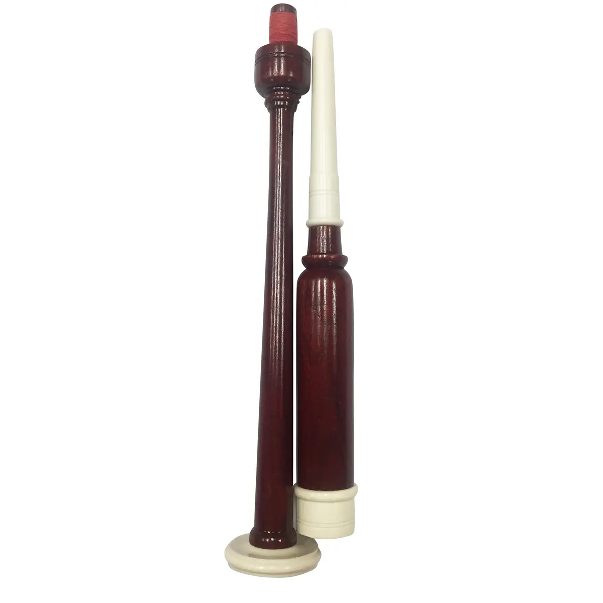 Woldorf USA Highland Bagpipe Practice Chanter 19.5 long | Natural Rosewood & Imitation Ivory Fittings - view 8