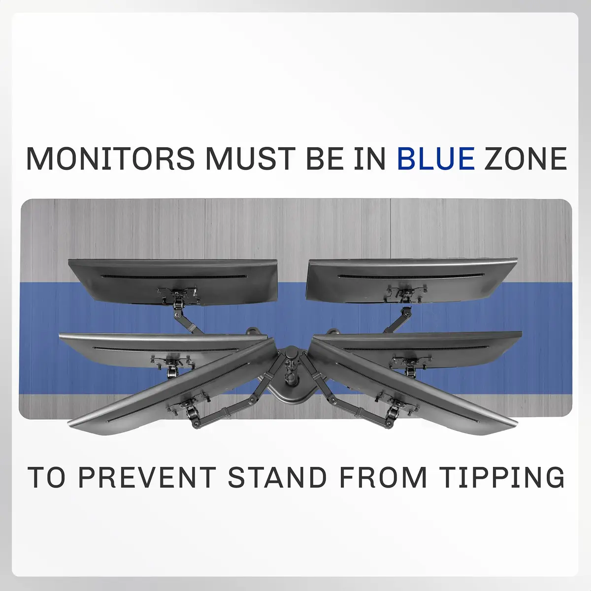 VIVO Dual Monitor Stand for 13-27 Inch Screens | Fully Adjustable, Heavy-Duty, VESA Compatible - view 8