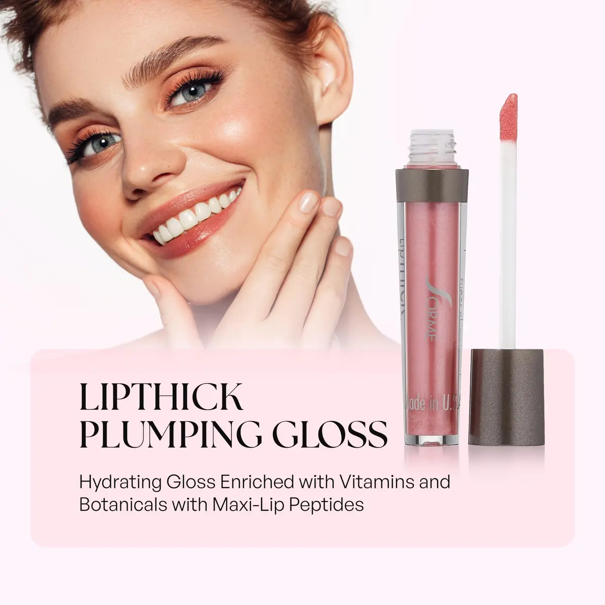 SORMÉ LipThick Plumping Gloss Doll Shade | Long-Lasting Shine & Fuller Lips (0.11 Oz) - view 2