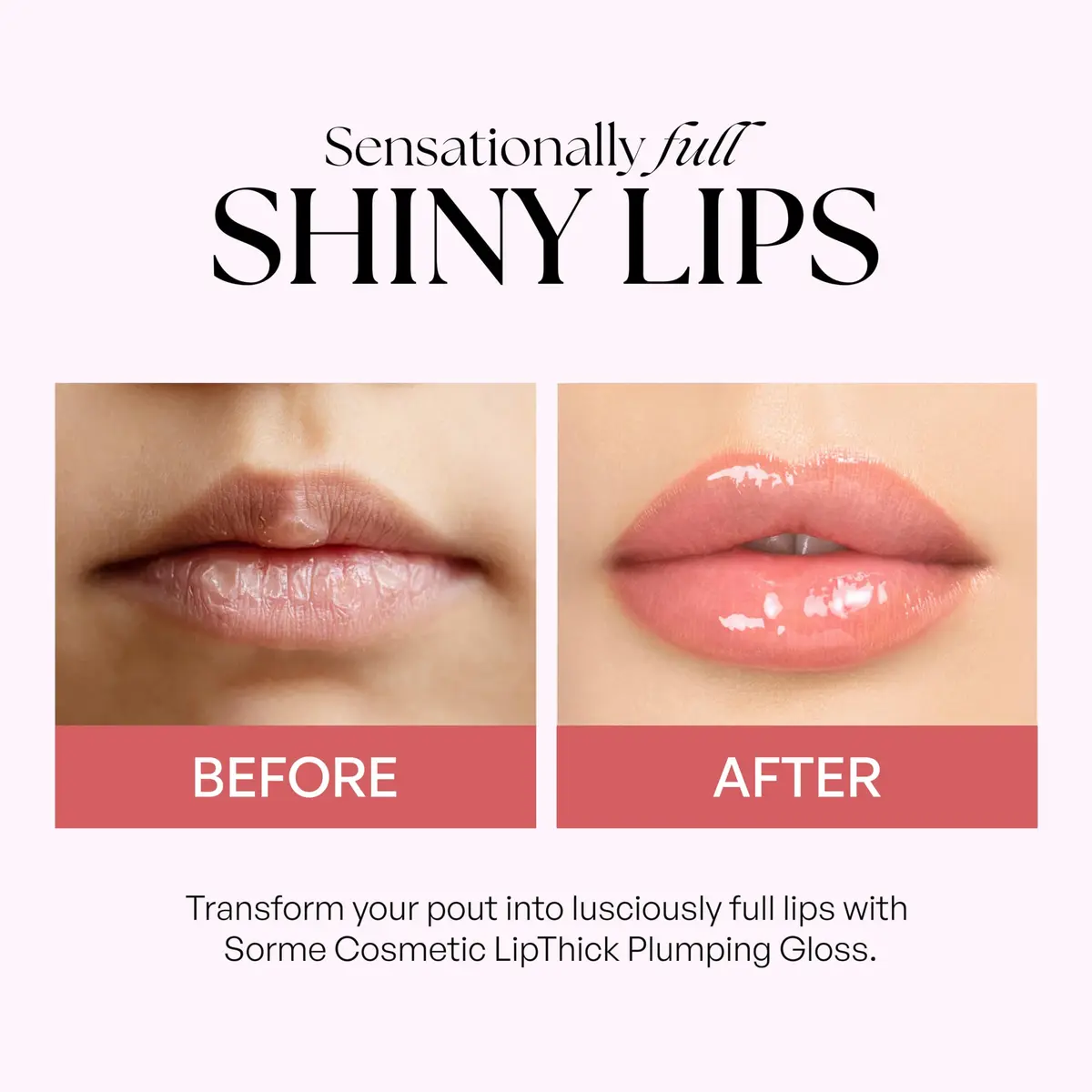 SORMÉ LipThick Plumping Gloss Doll Shade | Long-Lasting Shine & Fuller Lips (0.11 Oz) - view 3