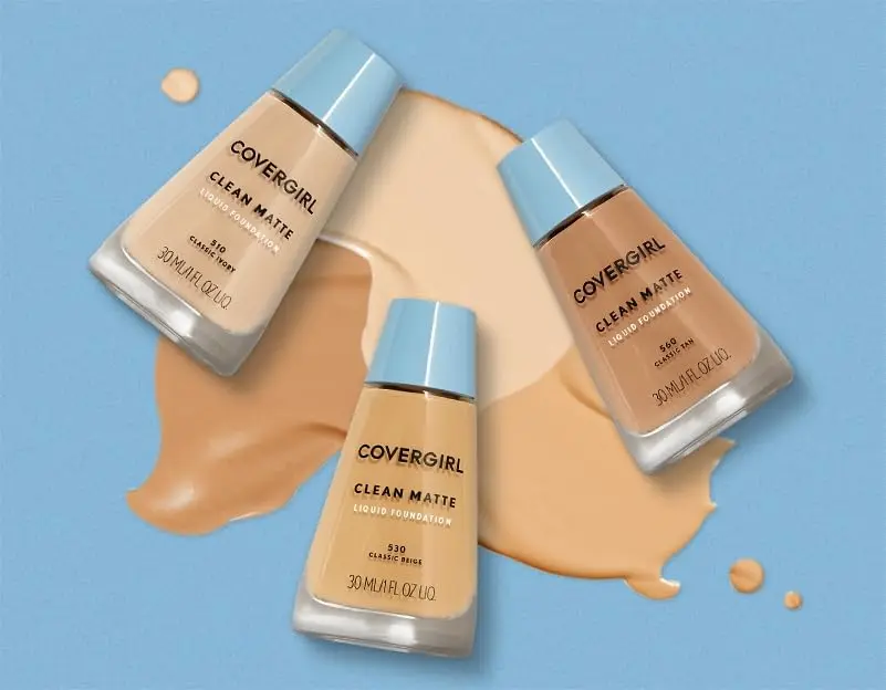COVERGIRL Clean Matte Liquid Foundation Classic Ivory 30ml | Oil-Free, Matte Finish for Oily Skin - view 7