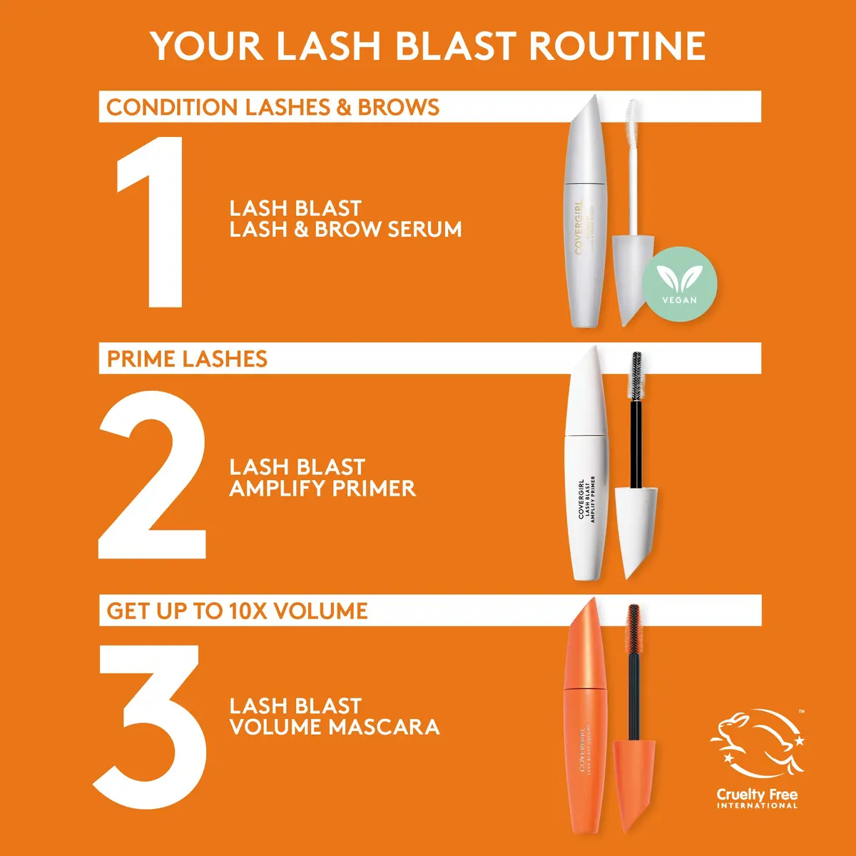 COVERGIRL Lash Blast Volume Mascara - 830 Black Waterproof | Dramatic Full Lashes with Long-Lasting Color - view 7