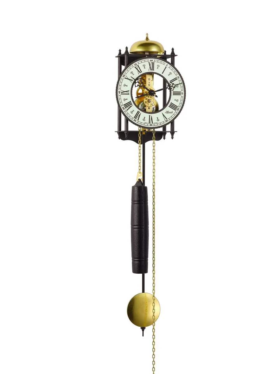 Hermle Ravensburg 25.4 cm (10 in) Weight Driven Wall Clock | Mechanical 8-Day Chain Movement with Passing Bell Strike - main product image
