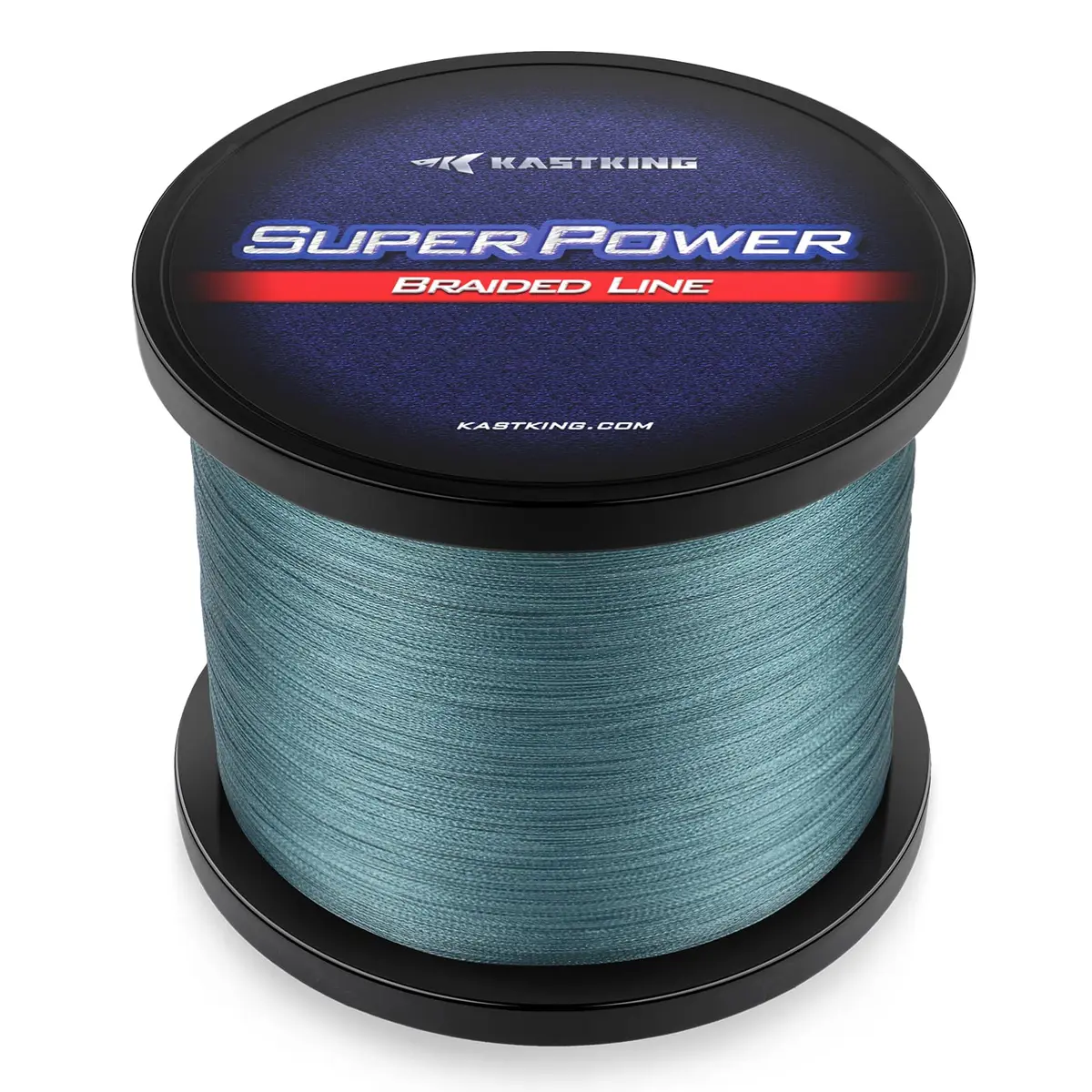 KastKing Superpower Low-Vis Gray Braided Fishing Line 12lb (547 Yards / 500M) | Zero Stretch, Superior Strength - main product image