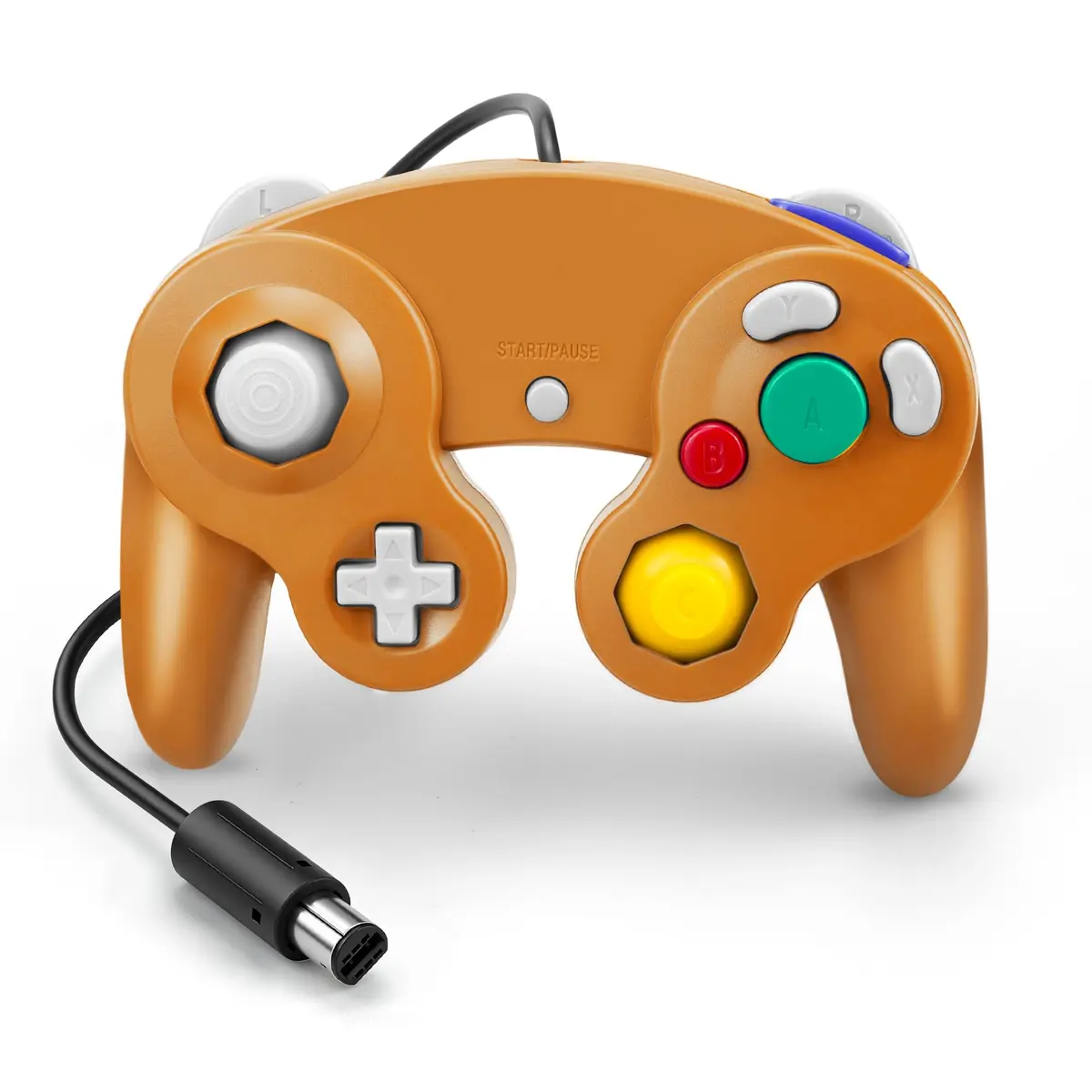 Cirka Wired Controller for GameCube & Wii - Orange | Dual Analog Joysticks & Vibration - view 2