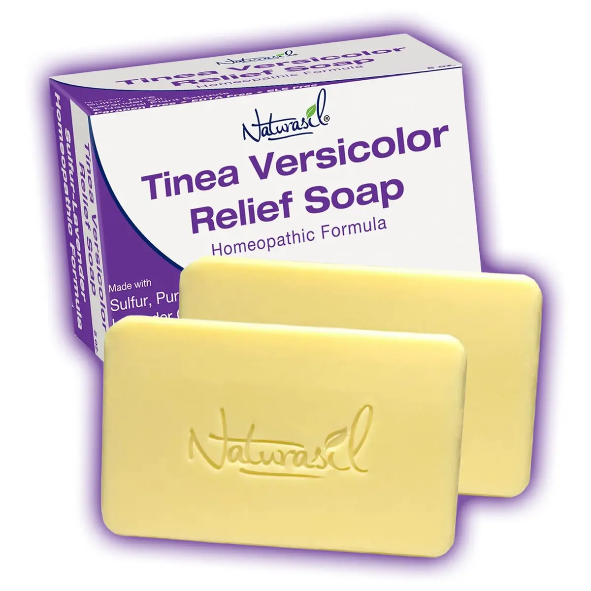 Naturasil Tinea Versicolor Treatment Sulfur Soap 2 Pack | Natural Antifungal Relief for Skin Discoloration - main product image