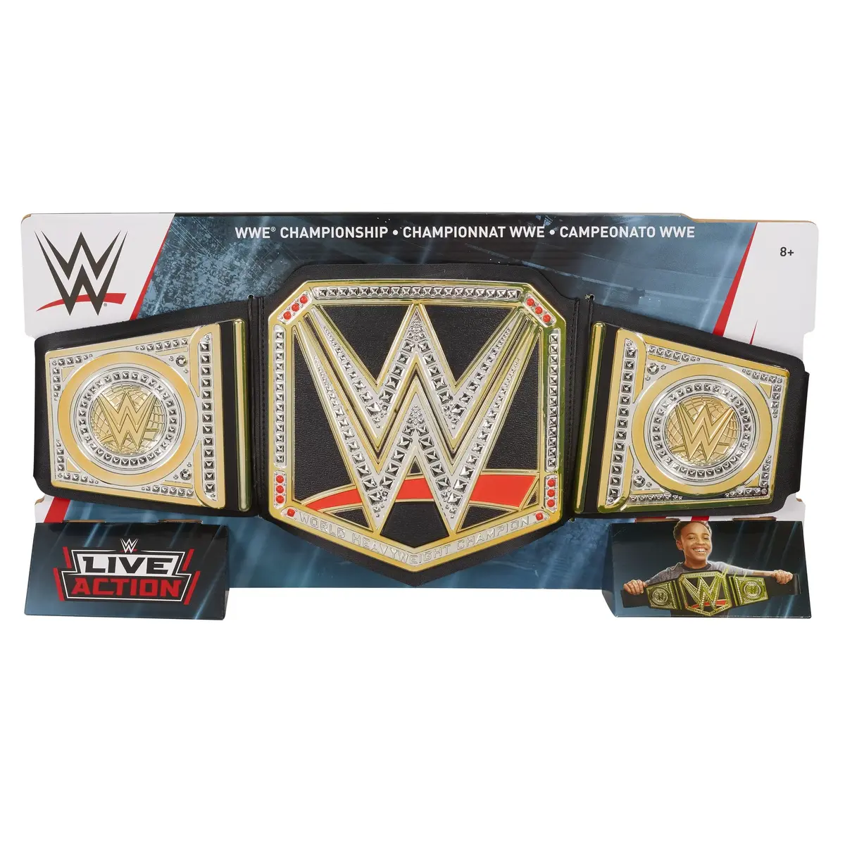 WWE World Heavyweight Championship Replica Title Belt | Authentic USA Import for Kids - view 6