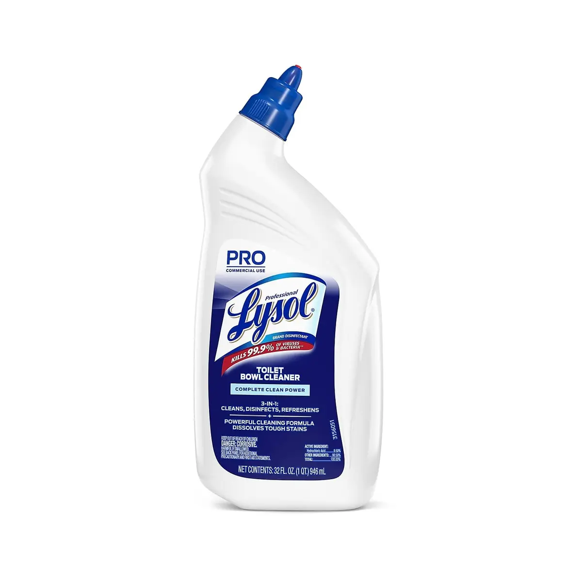 Lysol Power Toilet Bowl Cleaner 32 Fl Oz | Kills 99.9% Bacteria & Viruses, Disinfects & Removes Lime Scale - main product image