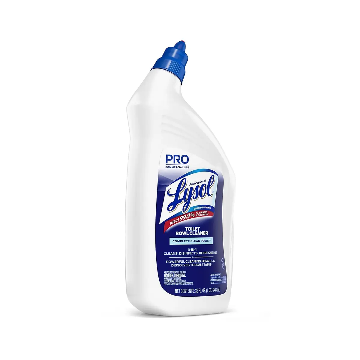 Lysol Power Toilet Bowl Cleaner 32 Fl Oz | Kills 99.9% Bacteria & Viruses, Disinfects & Removes Lime Scale - view 2