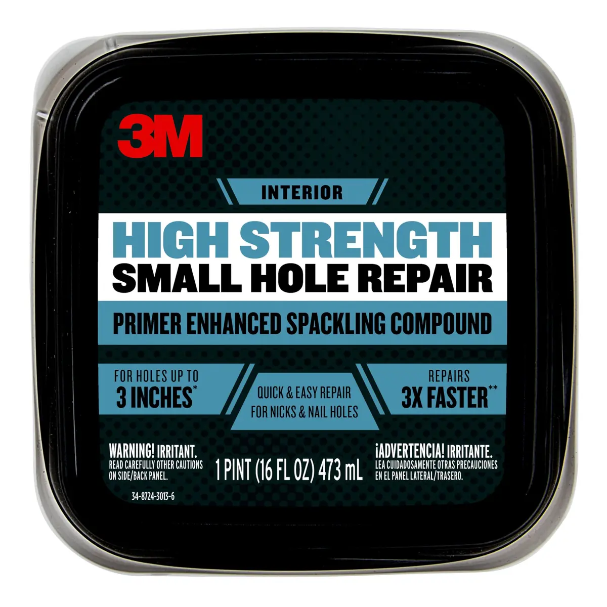 3M Small Hole Repair 16 oz | Fast, Lightweight Wall Patch for Interior & Exterior Use - view 5