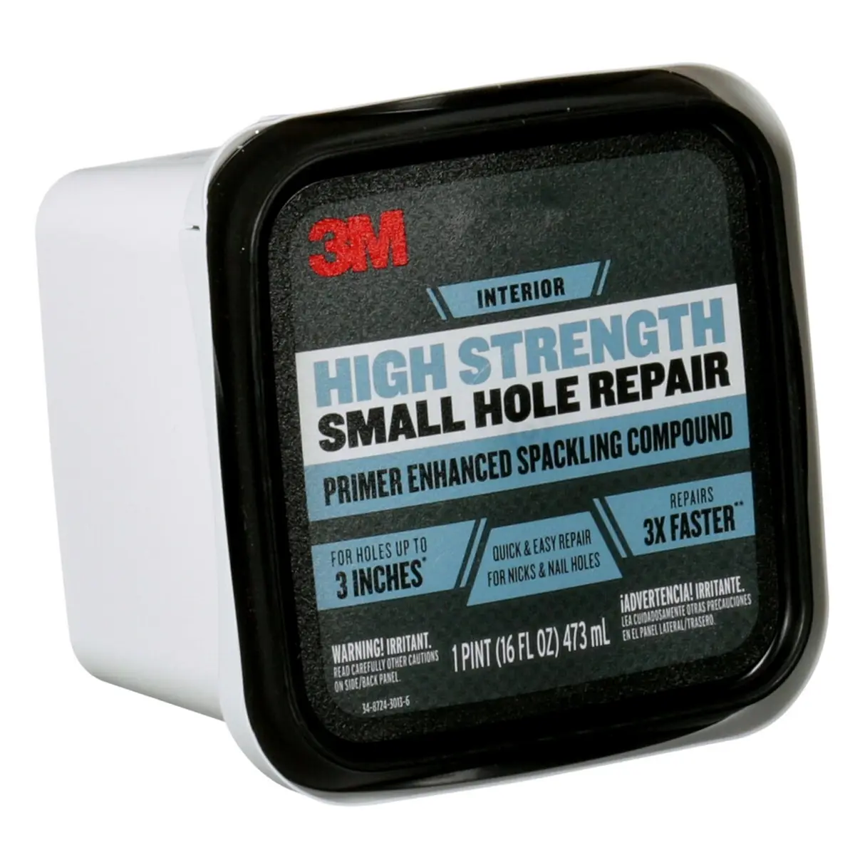 3M Small Hole Repair 16 oz | Fast, Lightweight Wall Patch for Interior & Exterior Use - view 7