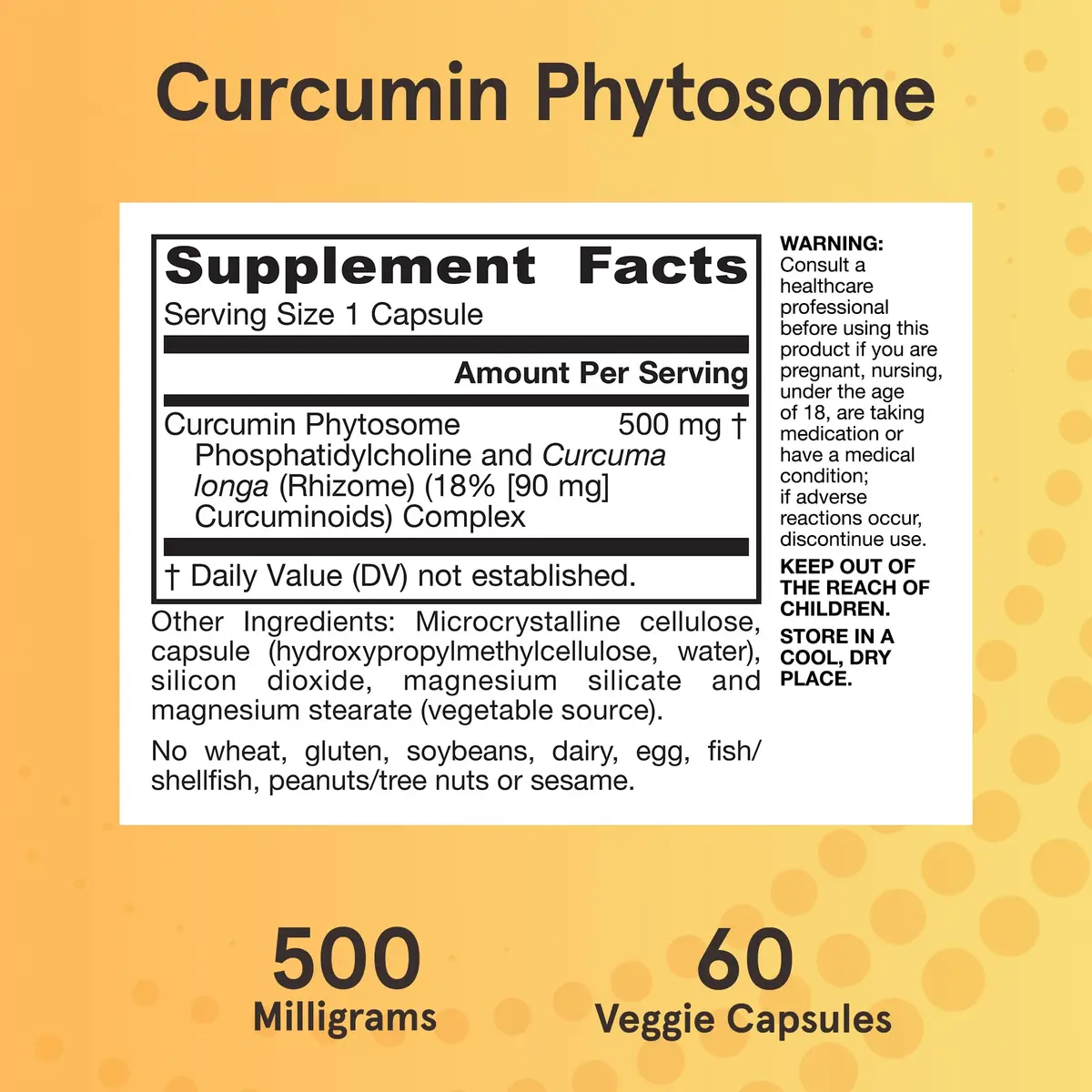 Jarrow Formulas Curcumin Phytosome 500 mg 60 Capsules | Antioxidant Support for Joint Health - view 6