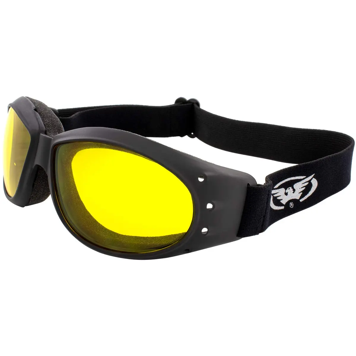 Global Vision Eliminator Dirt Bike Goggles with Yellow Lens & Micro-Fiber Pouch | UV Protection, Anti-Fog - main product image