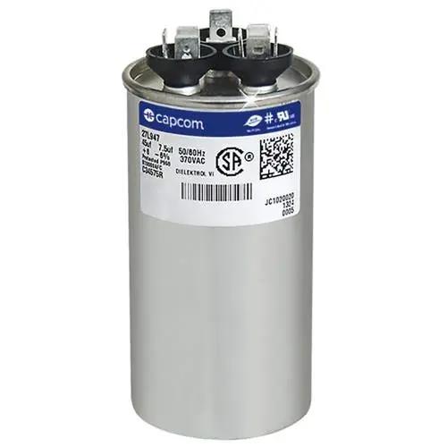 Genteq OEM Upgraded Replacement Capacitor 45/7.5μF 370V | Universal Round OEM GE Capacitor - view 3