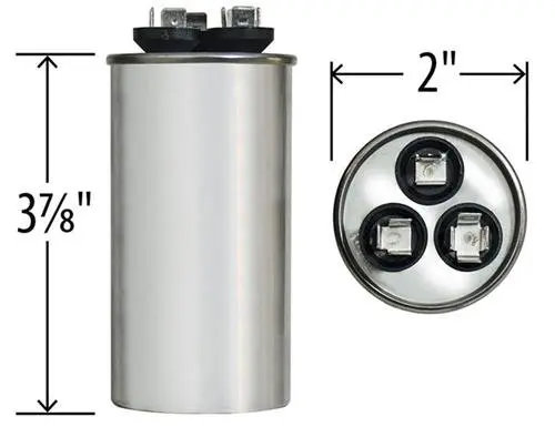 Genteq OEM Upgraded Replacement Capacitor 45/7.5μF 370V | Universal Round OEM GE Capacitor - view 7