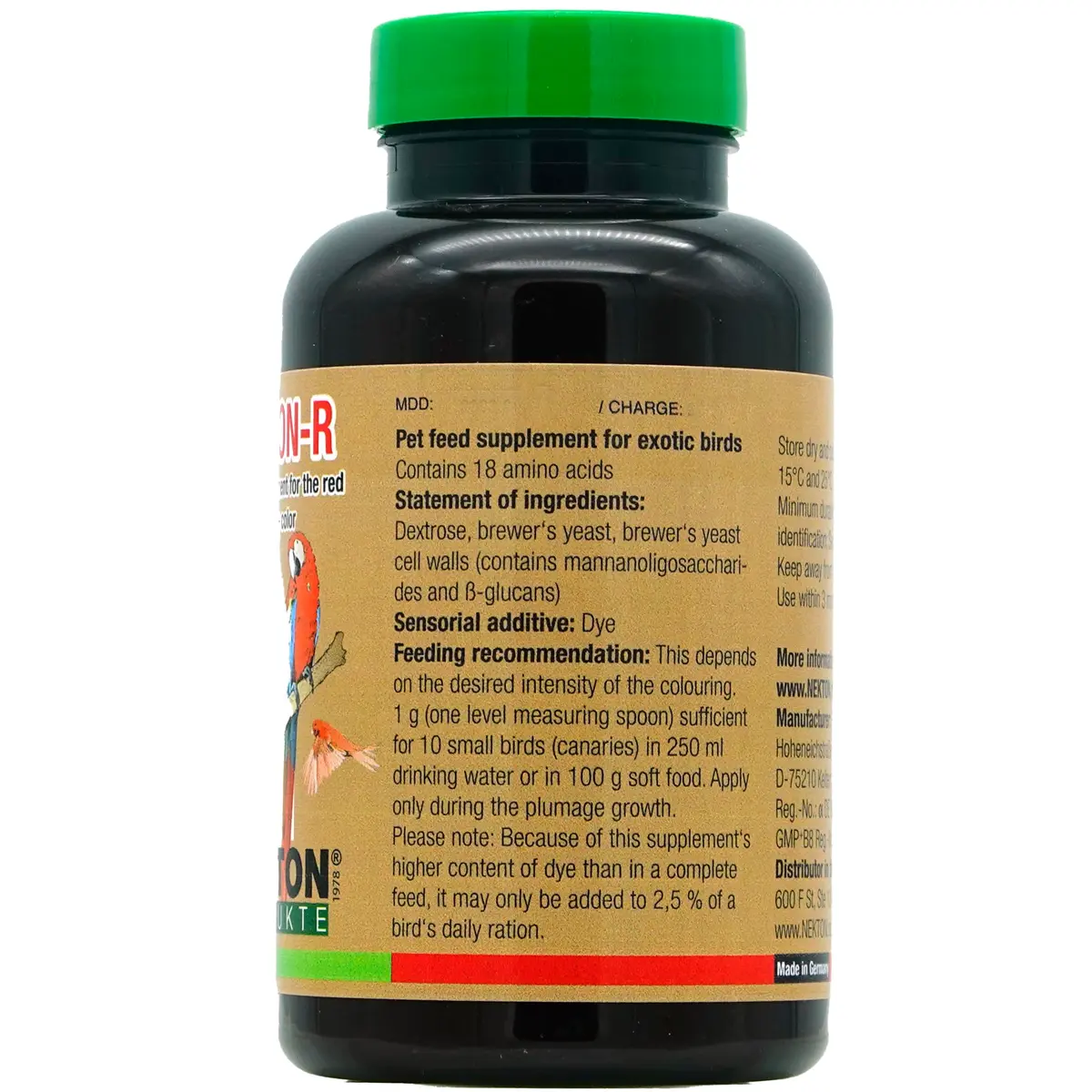 Nekton R Enhances Red Color in Birds, 150g | Supports Vibrant Feathers & Deepens Colors - view 2