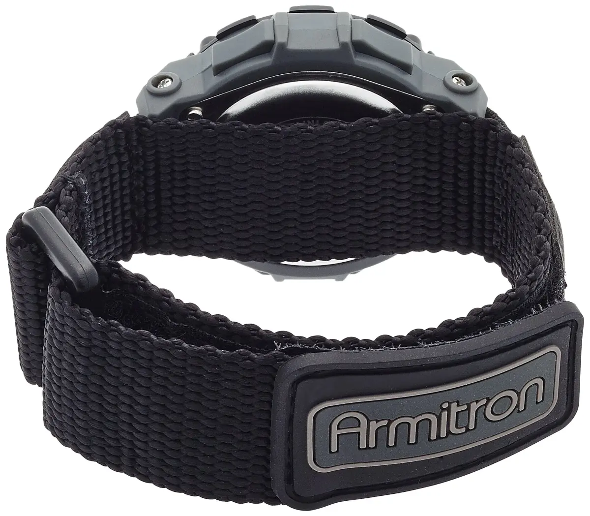 Armitron Sport Unisex Grey Accented Digital Chronograph Watch 42mm (1.65 in) Black Nylon Strap - view 2