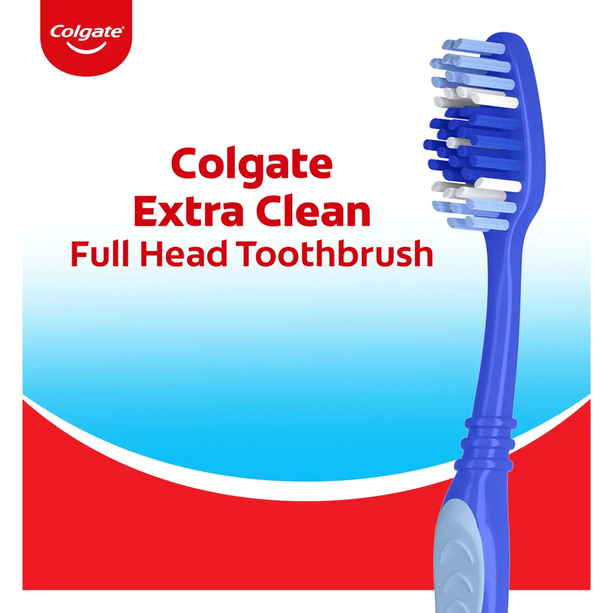 Colgate Extra Clean Medium Toothbrushes, 6 Count | Deep Cleaning Power Bristles - view 2