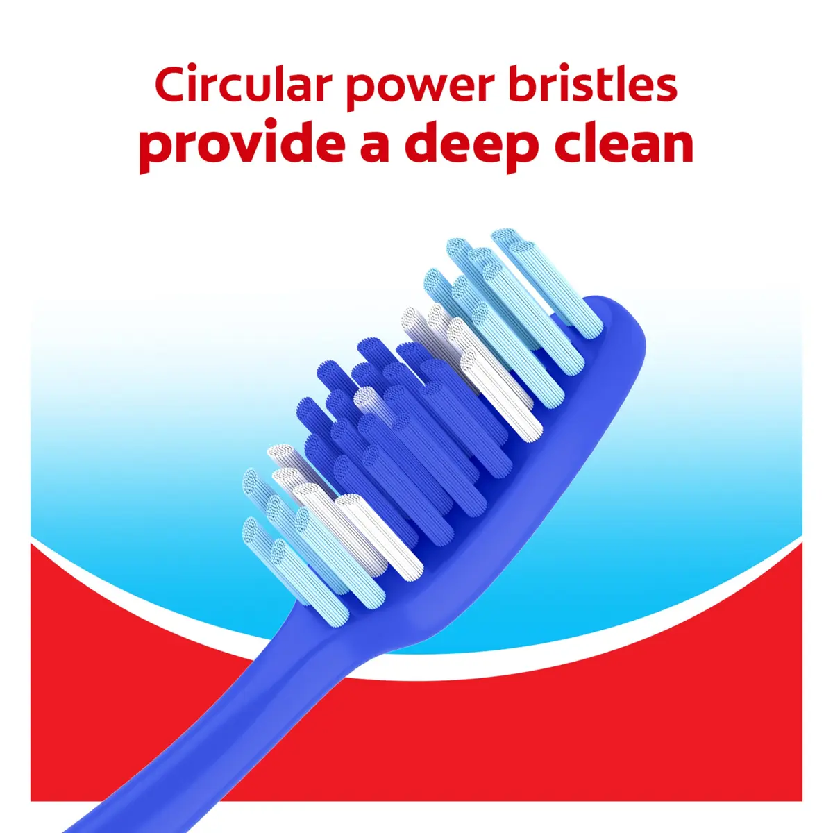 Colgate Extra Clean Medium Toothbrushes, 6 Count | Deep Cleaning Power Bristles - view 4