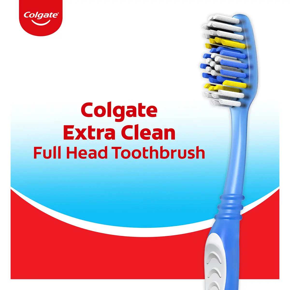 Colgate Extra Clean Adult Toothbrushes, Soft, 6 Pack | Deep Cleaning & Gentle Bristles - view 2