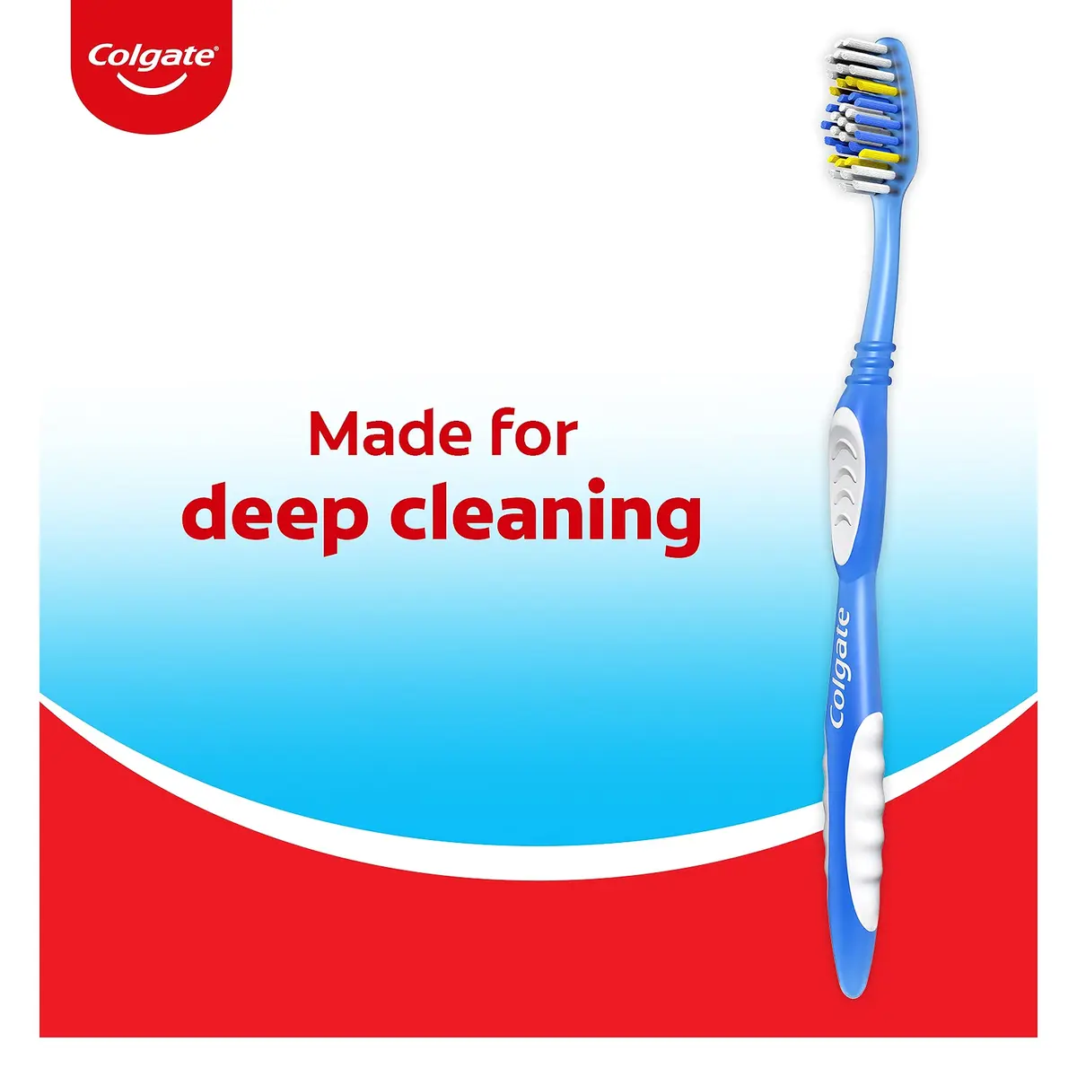 Colgate Extra Clean Adult Toothbrushes, Soft, 6 Pack | Deep Cleaning & Gentle Bristles - view 3