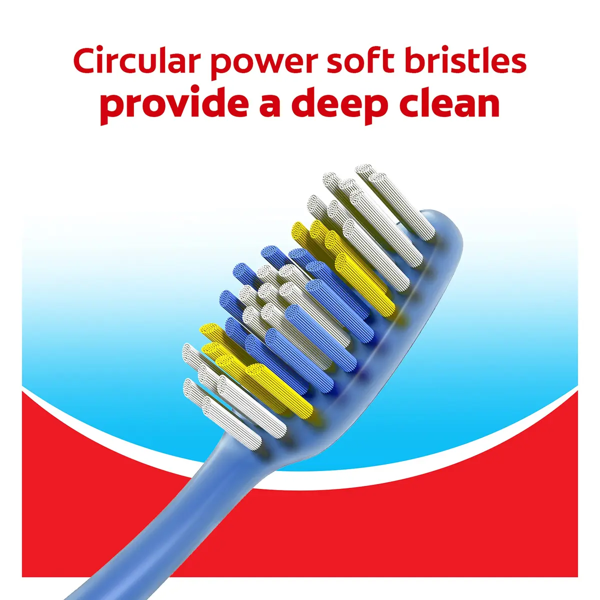 Colgate Extra Clean Adult Toothbrushes, Soft, 6 Pack | Deep Cleaning & Gentle Bristles - view 4