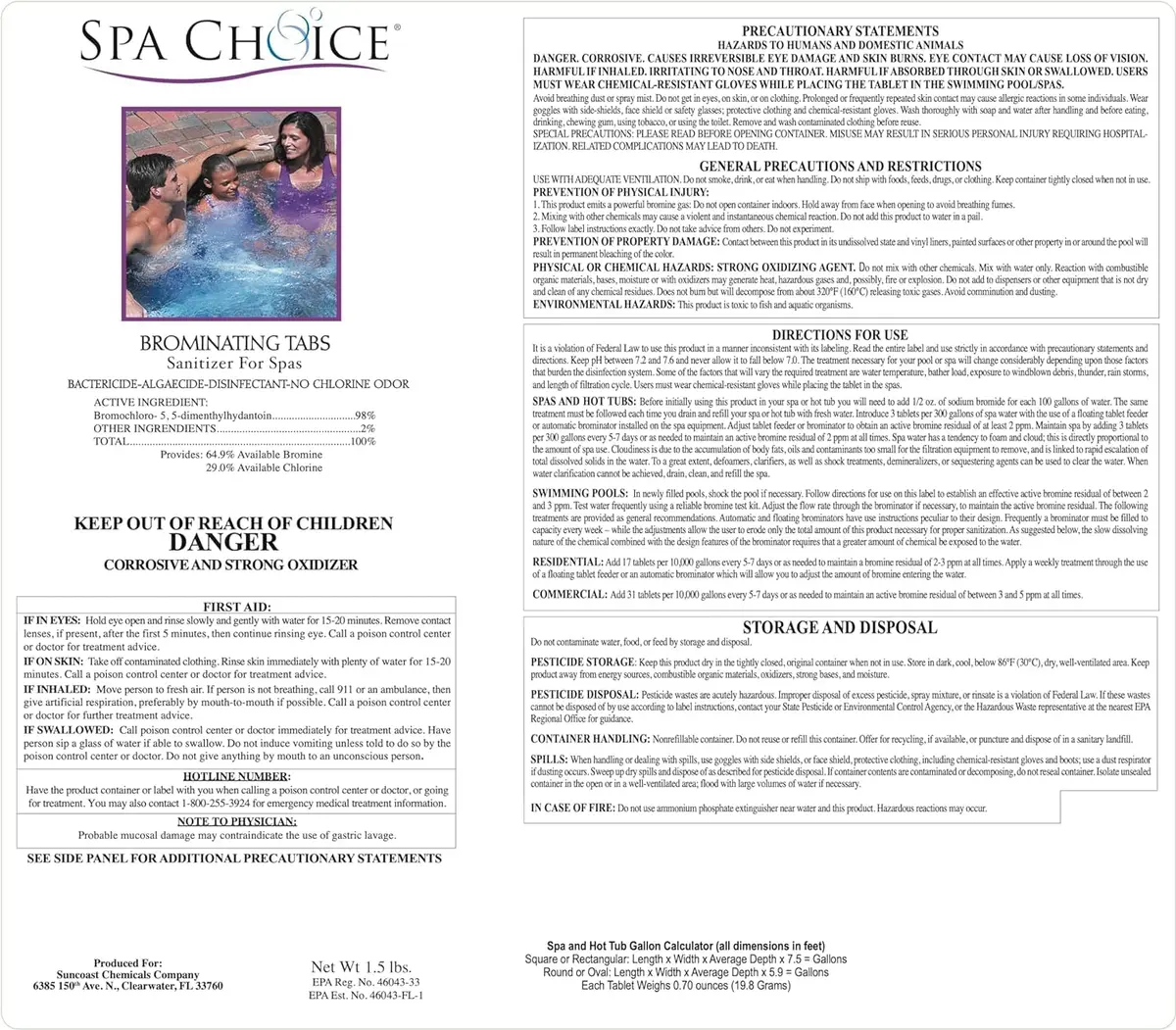 SpaChoice 1.5-Pounds 4-Pack Bromine Tablets for Hot Tub | Silky Water & Easy Maintenance - view 3