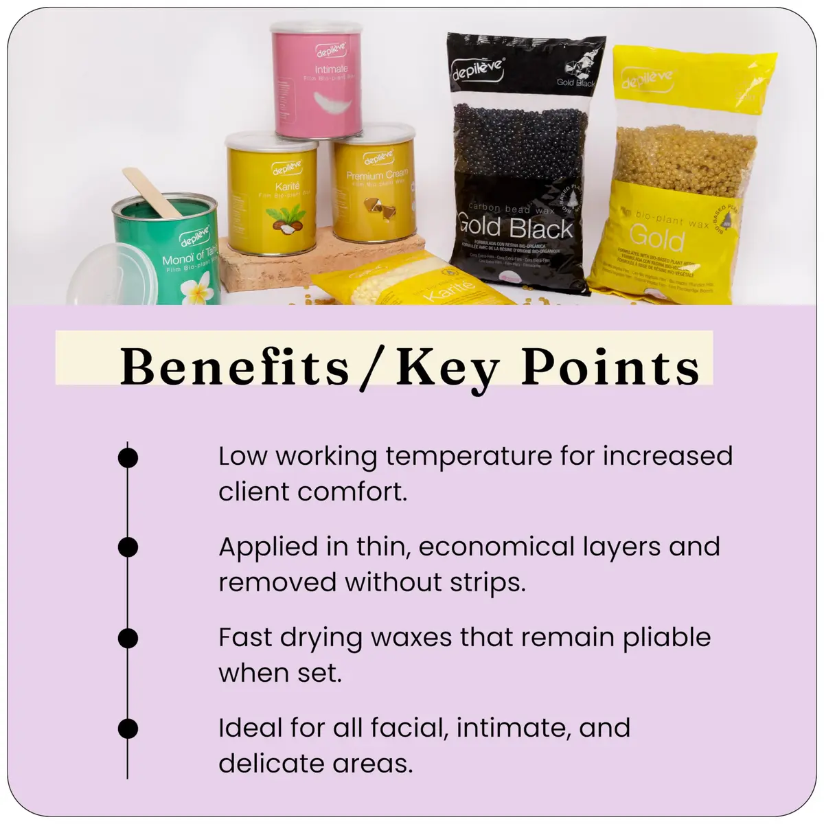 Depileve Hair Removal Wax - Intimate Extra Film Wax for Brazilian & Hollywood, 14 oz | Moisturizing & Soothing for Sensitive Skin - view 5