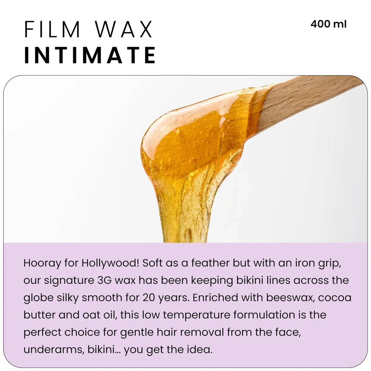 Depileve Hair Removal Wax - Intimate Extra Film Wax for Brazilian & Hollywood, 14 oz | Moisturizing & Soothing for Sensitive Skin - view 2