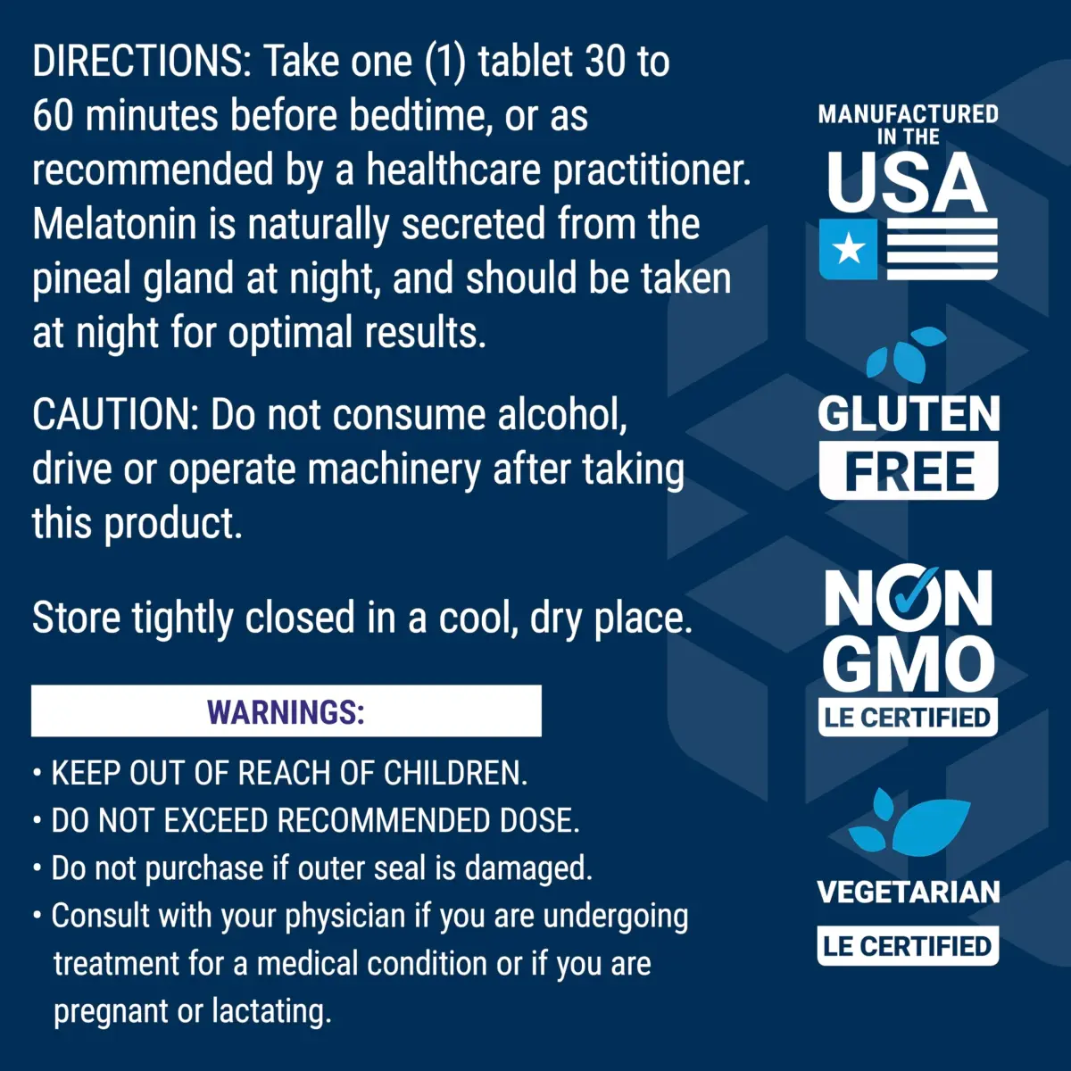 Life Extension Melatonin 6 Hour Timed Release 300 mcg Tablets | Gluten-Free, Non-GMO, Vegetarian, 100 Count - view 7