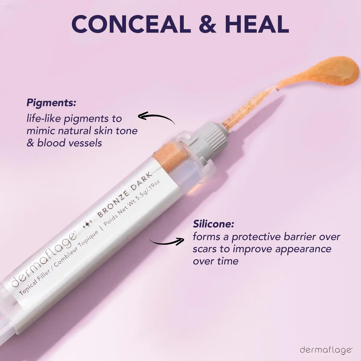 Dermaflage Scar Filler Kit - Deep Skin Tone Waterproof Concealer for Acne & Wrinkles, 1 Count - view 7