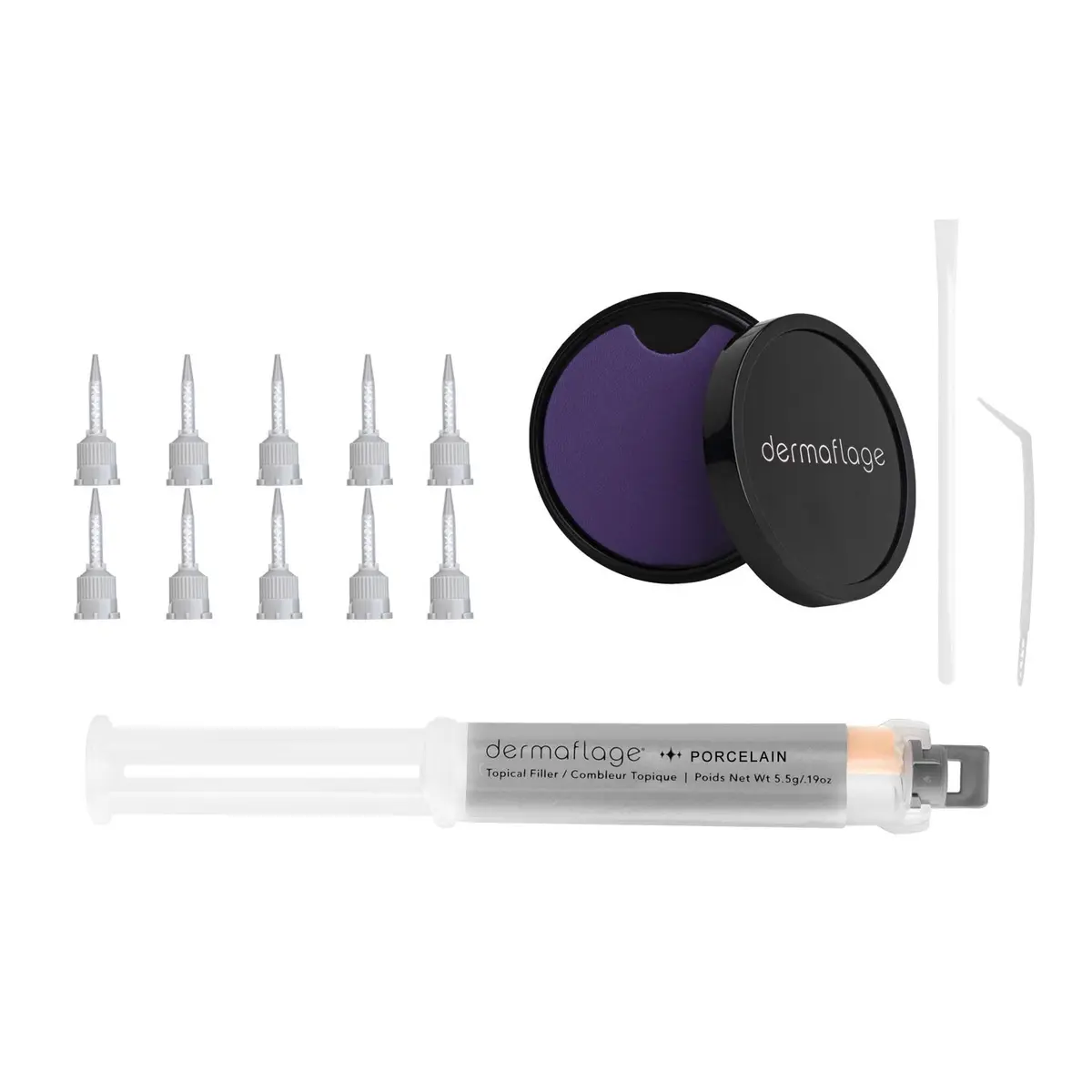 Dermaflage Scar Filler Kit Porcelain - 14 Piece Set | Hollywood Special Effects Scar Concealer - view 3