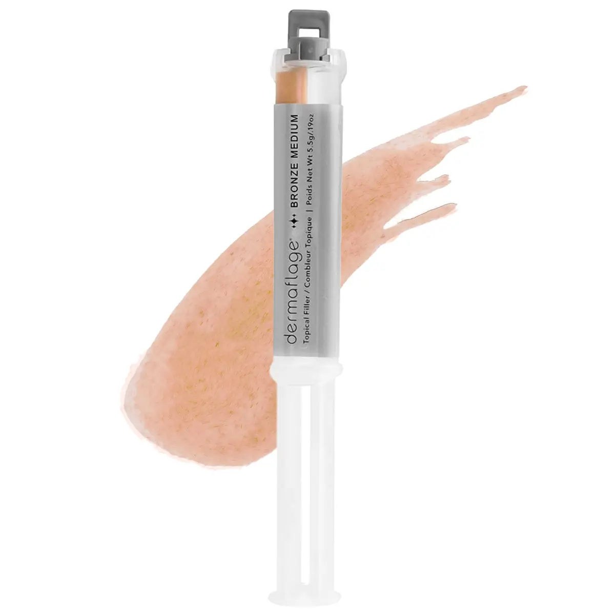 Dermaflage Topical Filler Single Applicator for scars - Bronze Medium 5.6 ml (0.19 Fl Oz) | Waterproof Scar Concealer for All Skin Tones - main product image