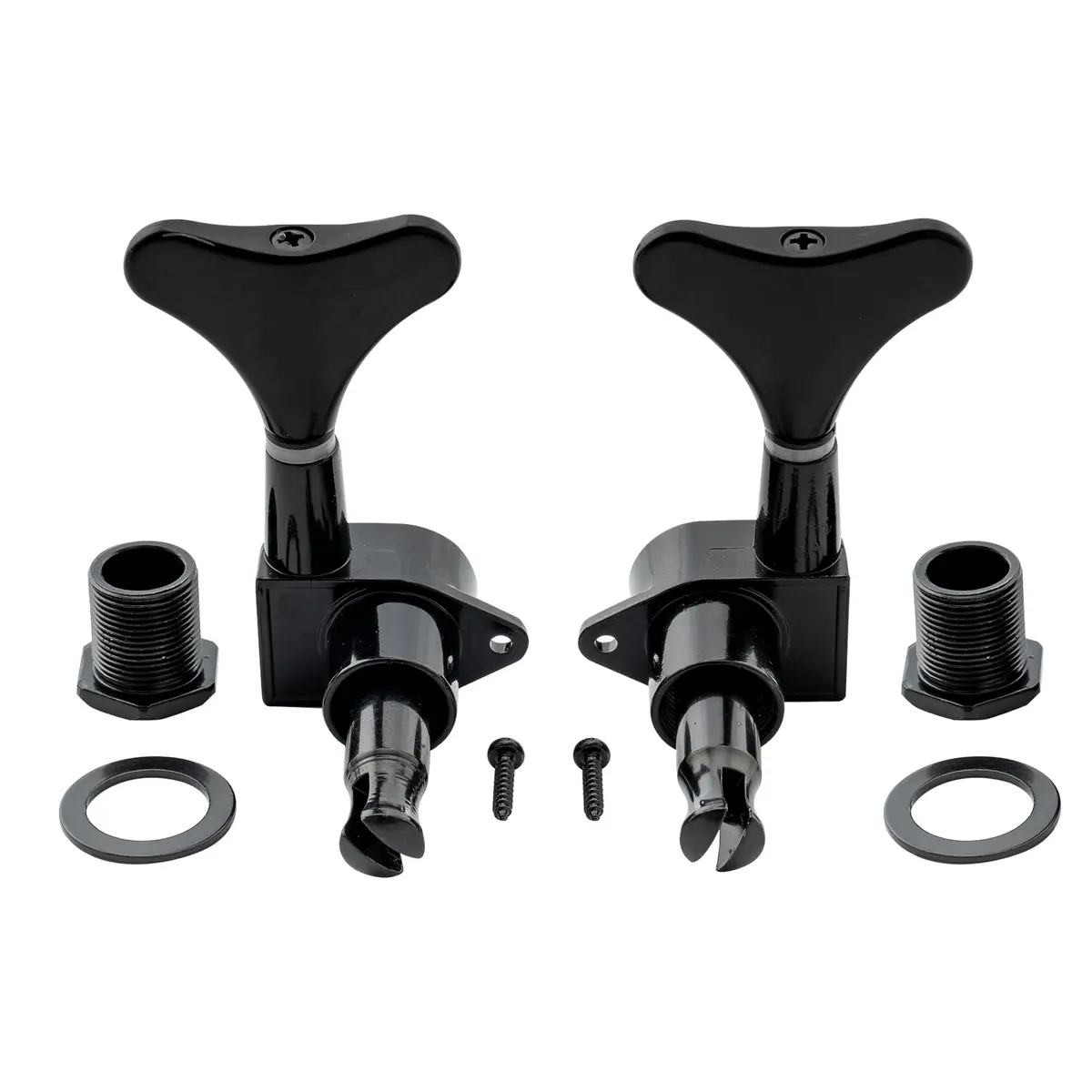 Musiclily Basic 3L3R 19:1 Ratio Bass Machine Heads Tuning Pegs Keys Black - view 6