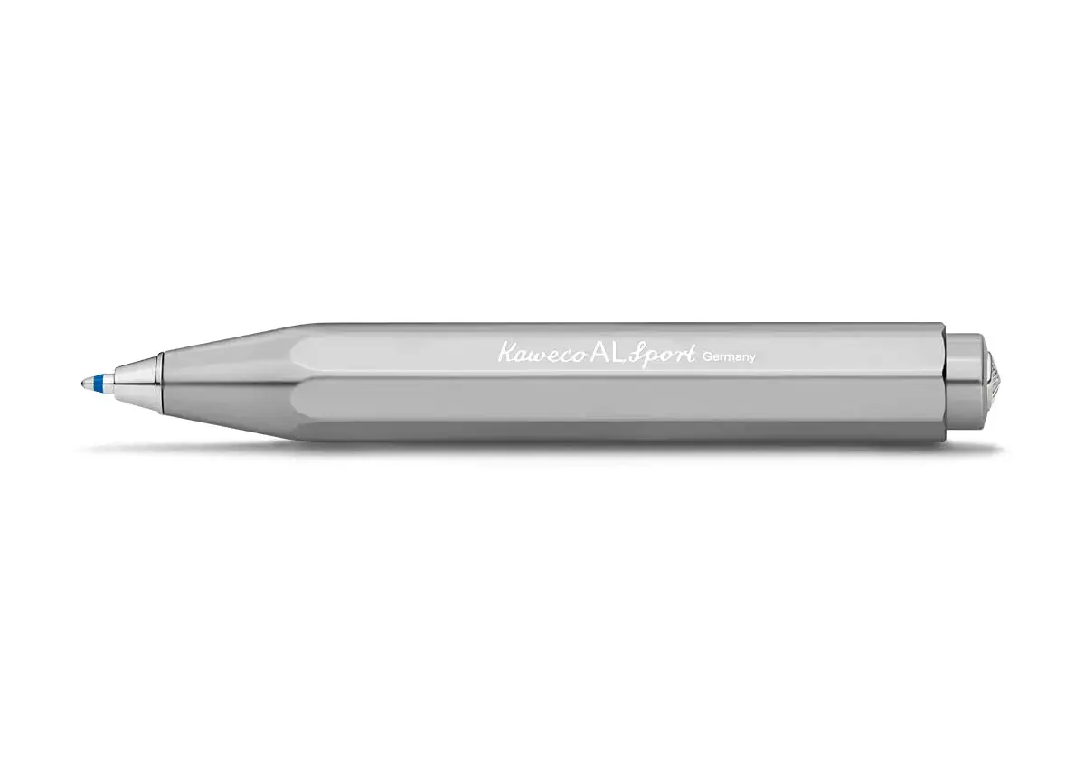 Kaweco AL SPORT Ball Pen Raw | 10.5cm (4.13in) Aluminium Ballpoint Pen with D1 Refills | Smooth Ink Flow - main product image