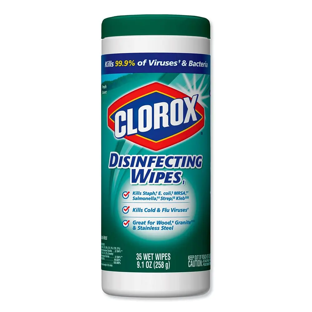 Clorox Disinfecting Wipes Fresh Scent Canister 35 Count (106 ml) | EPA Registered Disinfectant - main product image