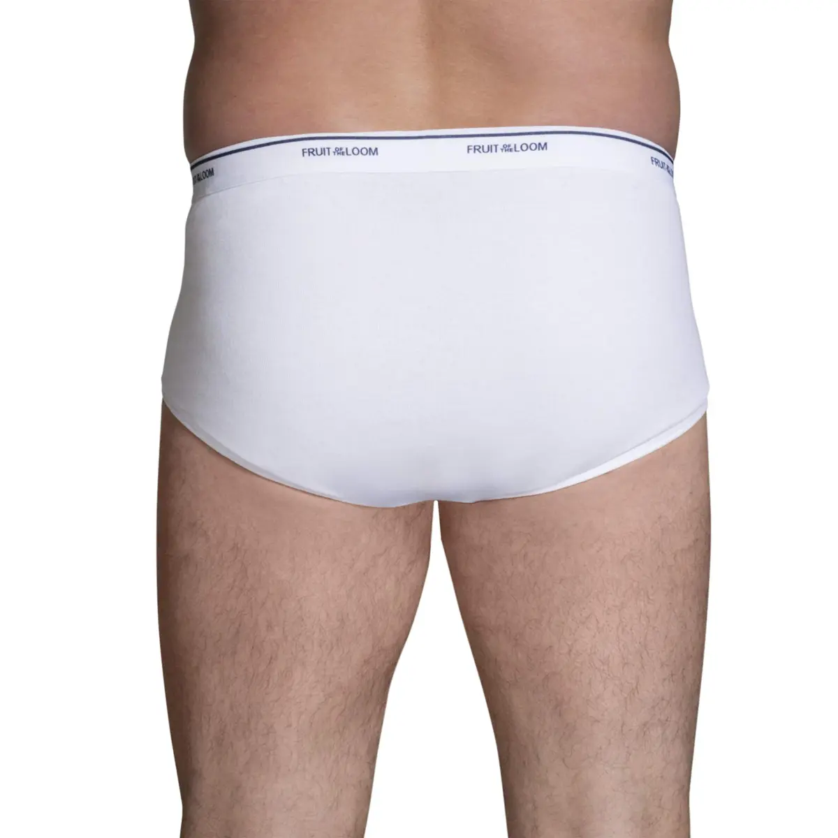 Fruit of the Loom Men's Big & Tall Tag-Free Briefs 3-Pack | 5X-Large (267 cm) | Mid Rise - view 3