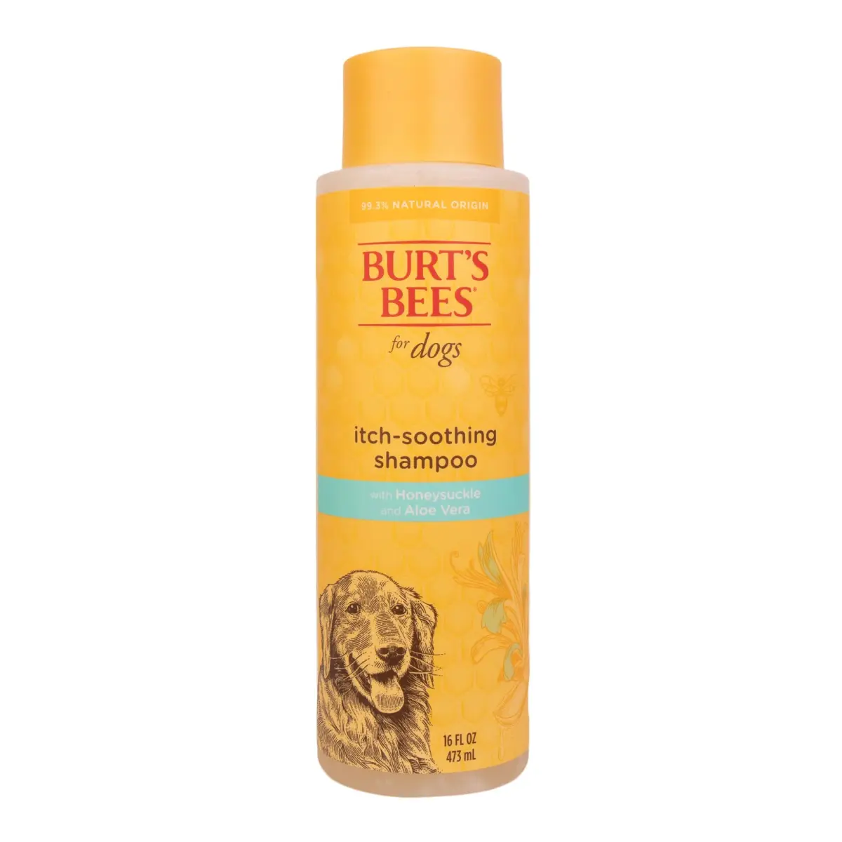 Burt's Bees for Pets Itch Soothing Dog Shampoo Honeysuckle 473ml (16 Fl Oz) | Gentle Formula for Itchy, Dry Skin - main product image