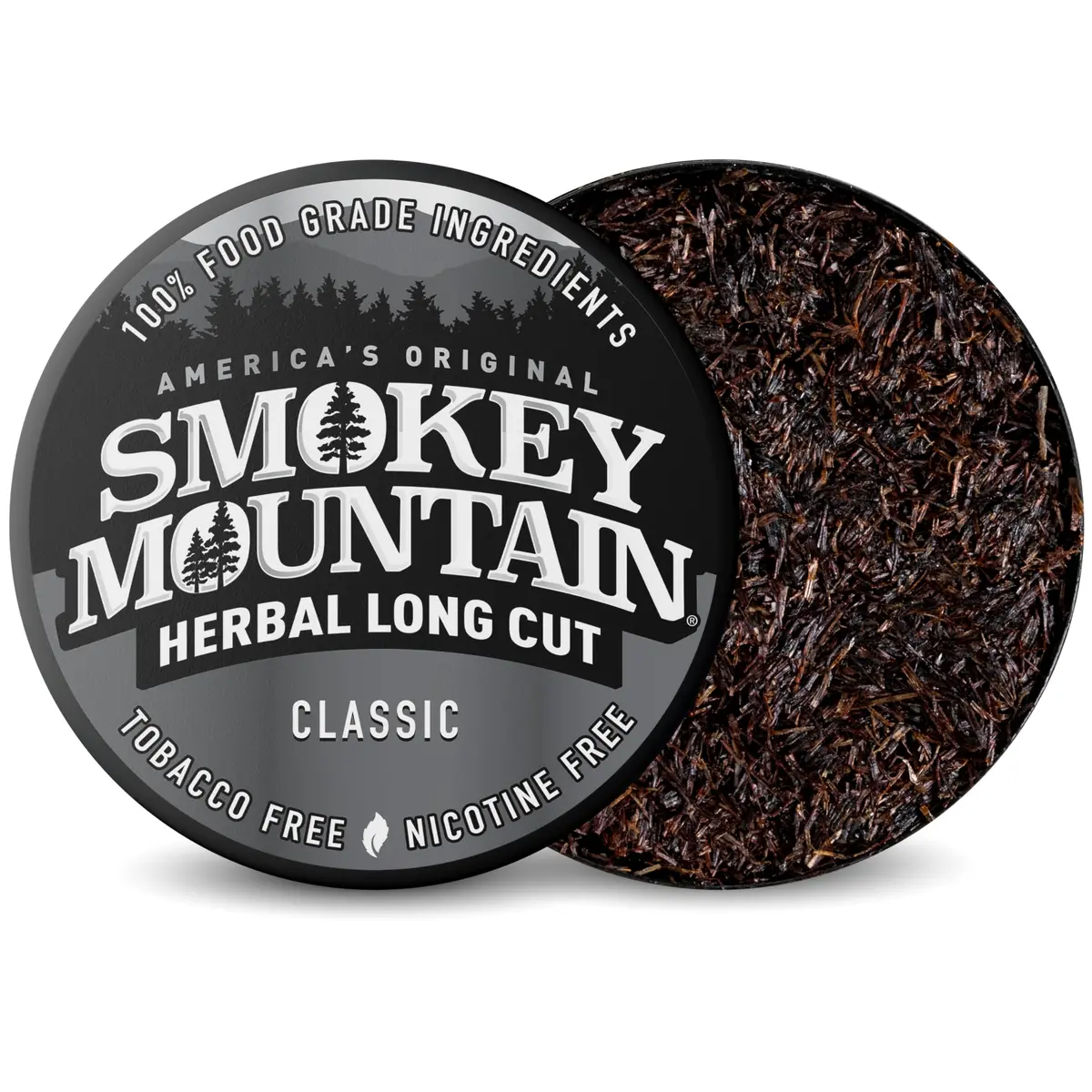 Smokey Mountain Herbal Long Cut Classic, 5 Can Box | Tobacco-Free, Nicotine-Free Herbal Snuff - view 2