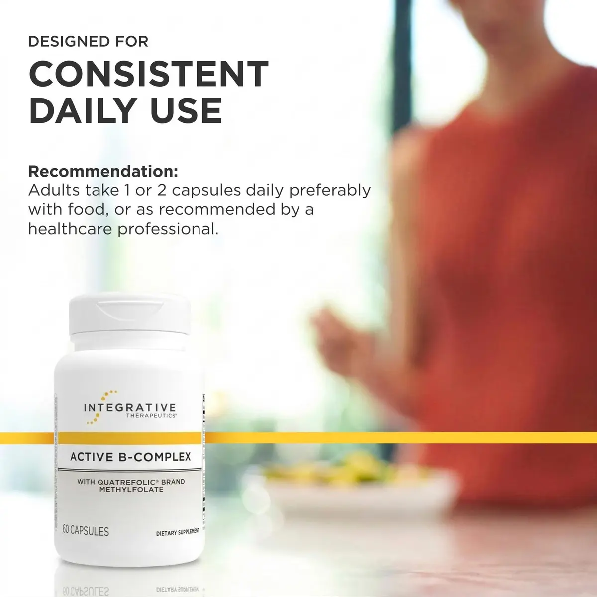 Integrative Therapeutics Active B-Complex with Methylfolate 60 Count | Cellular Energy & Immune Support - view 7