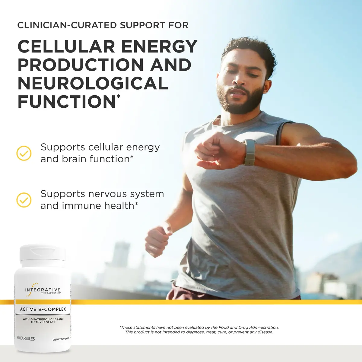 Integrative Therapeutics Active B-Complex with Methylfolate 60 Count | Cellular Energy & Immune Support - view 2