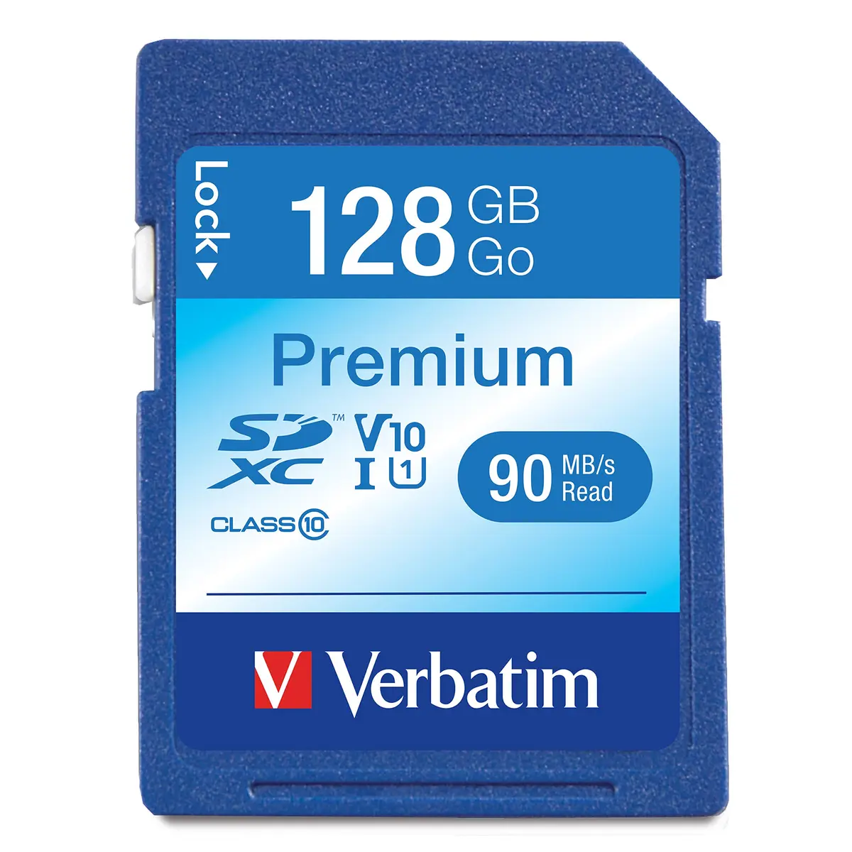 Verbatim 128GB SDXC Camera Memory Card UHS-I U1 V10 Class 10 | 90MB/s for Full HD Video & Burst Photography - main product image