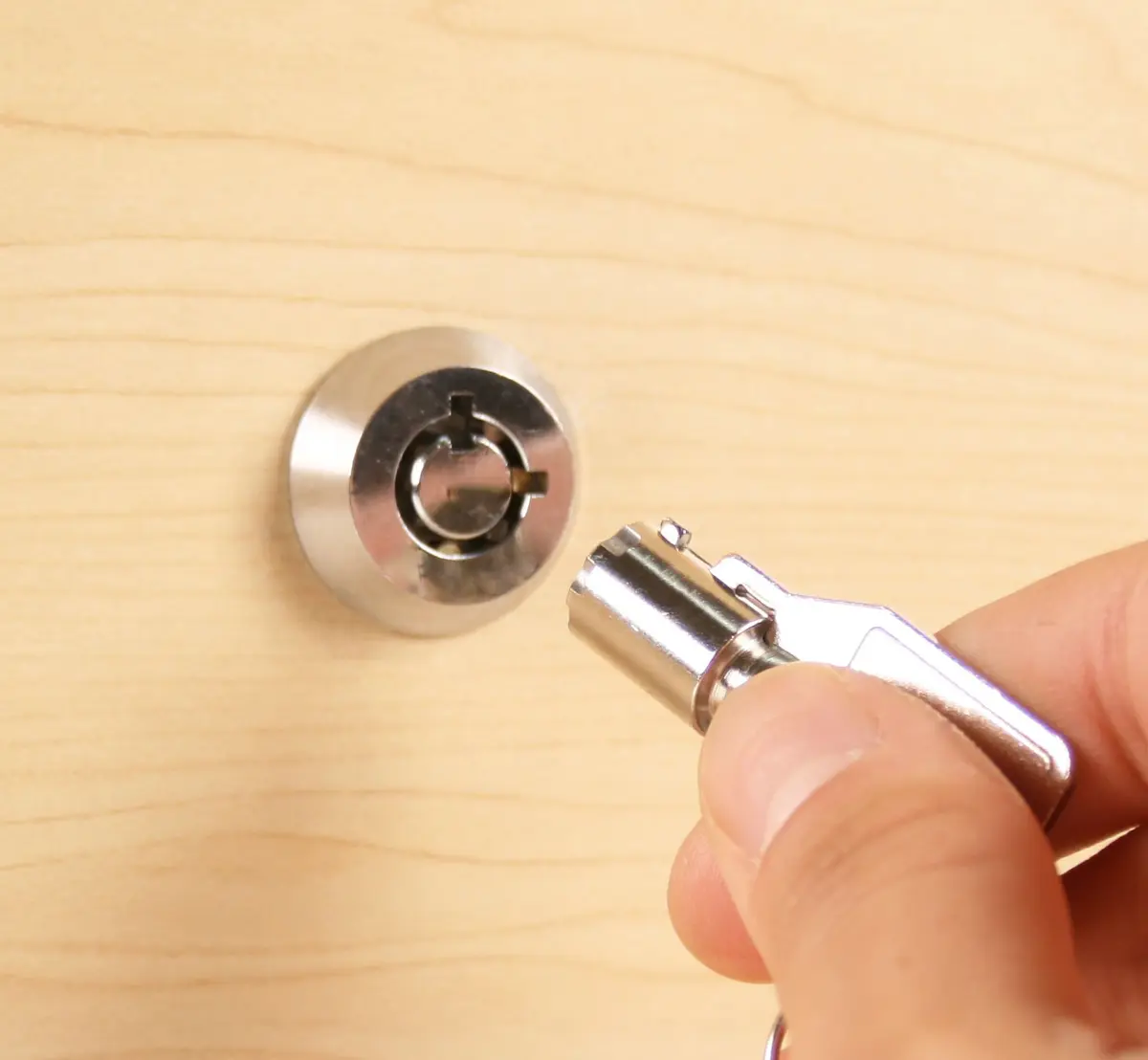 FJM Tubular Cam Lock 3/8" Chrome Finish | Keyed Alike, Versatile & Secure (70-120 chars) - view 5