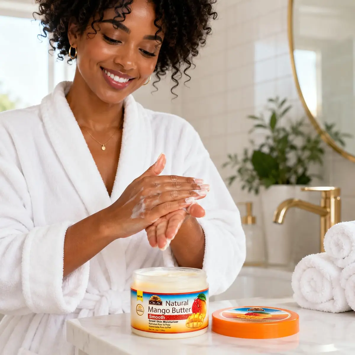 OKAY Pure Naturals Shea & Mango Body Butter 207ml (7 Fl Oz) | Deep Hydration for All Skin Types - view 4