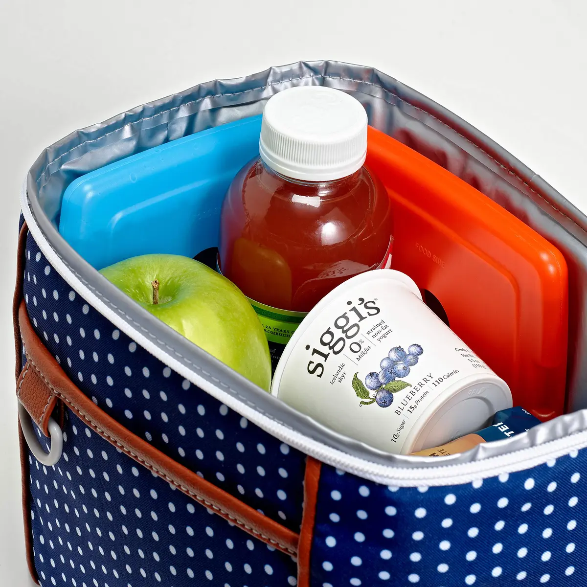 Fit & Fresh 4 Pack Ice Chest Slim Ice Packs | Quick Freeze Space Saving Reusable Ice Packs for Lunch Boxes & Coolers, Multi Colored - view 5