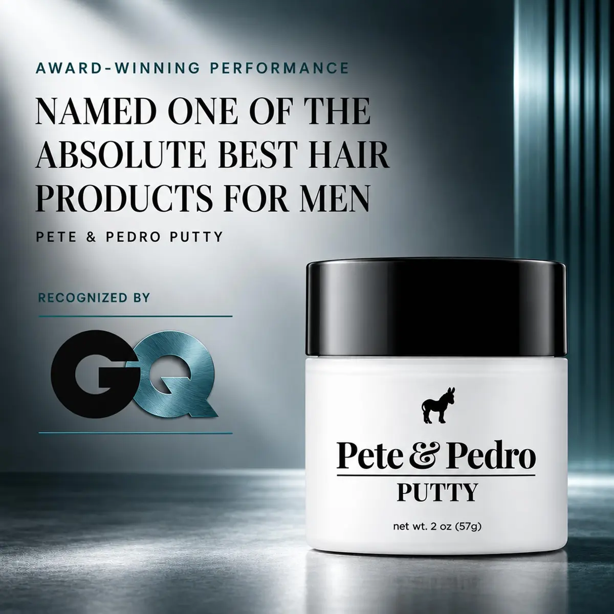 Pete & Pedro Hair Putty Strong Hold, Low Shine, Matte Finish Hair Clay 2 oz | Water-Based, Paraben-Free Styling Aid - view 6