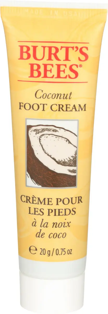 Burt's Bees Coconut Foot Cream 0.75 oz (22 ml) | Deeply Penetrating Emollient Botanical Oils - main product image