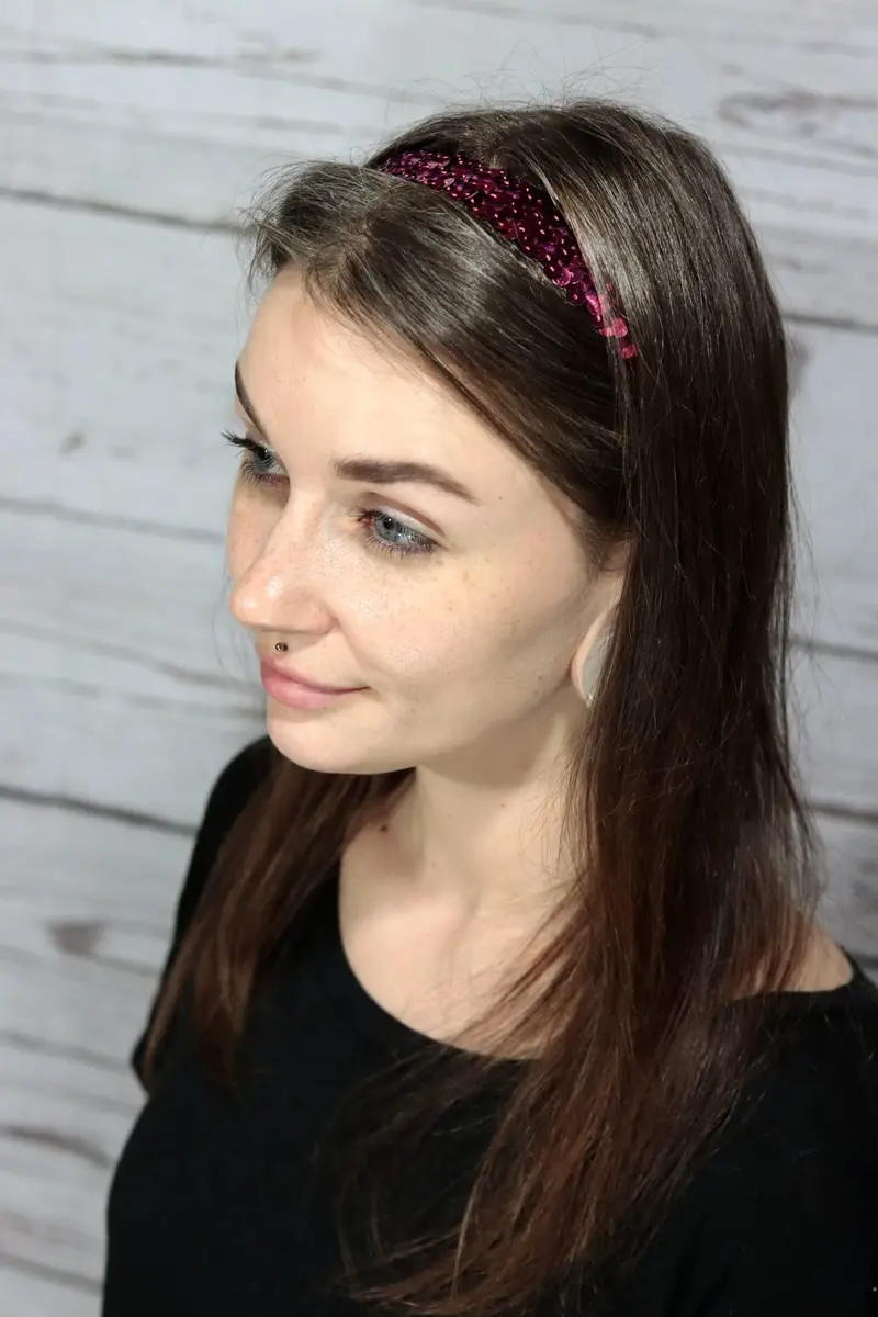 Kenz Laurenz 12 Sequin Headbands Elastic Stretch Sparkly Headband for Teens Girls Women Fits Most - view 6