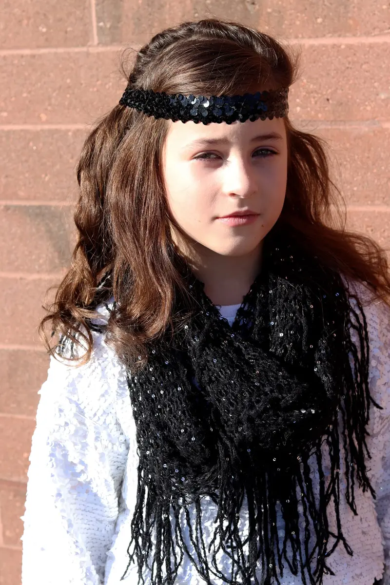 Kenz Laurenz 12 Sequin Headbands Elastic Stretch Sparkly Headband for Teens Girls Women Fits Most - view 2